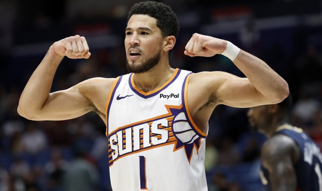 开云体育App-控制变量！布克+狄龙的胜率>布克+KD的胜率！