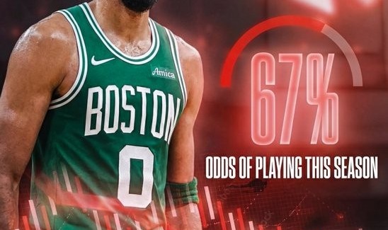 开云体育下载-啥情况？塔图姆扣篮 网站预测他本赛季复出概率却从87%降到67%