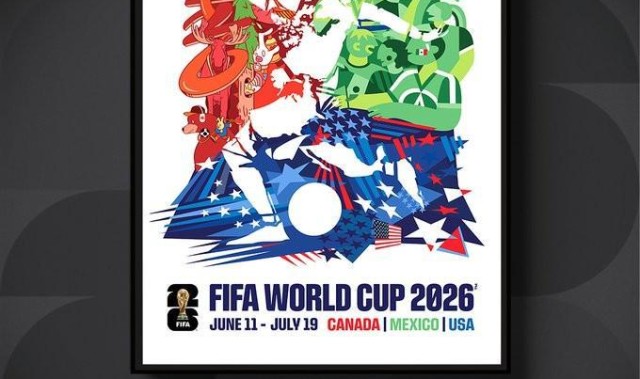 FIFA发布世界杯官方赛事海报：由美加墨三国艺术家共同设计